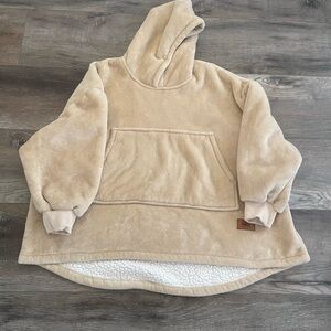 Degrees of Comfort Cozy Tan Kids Hoodie great condition one size